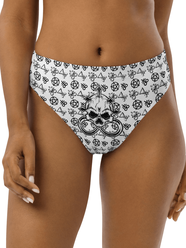 Skull Piercing Records High Waist Bikini Bottom product image (1)