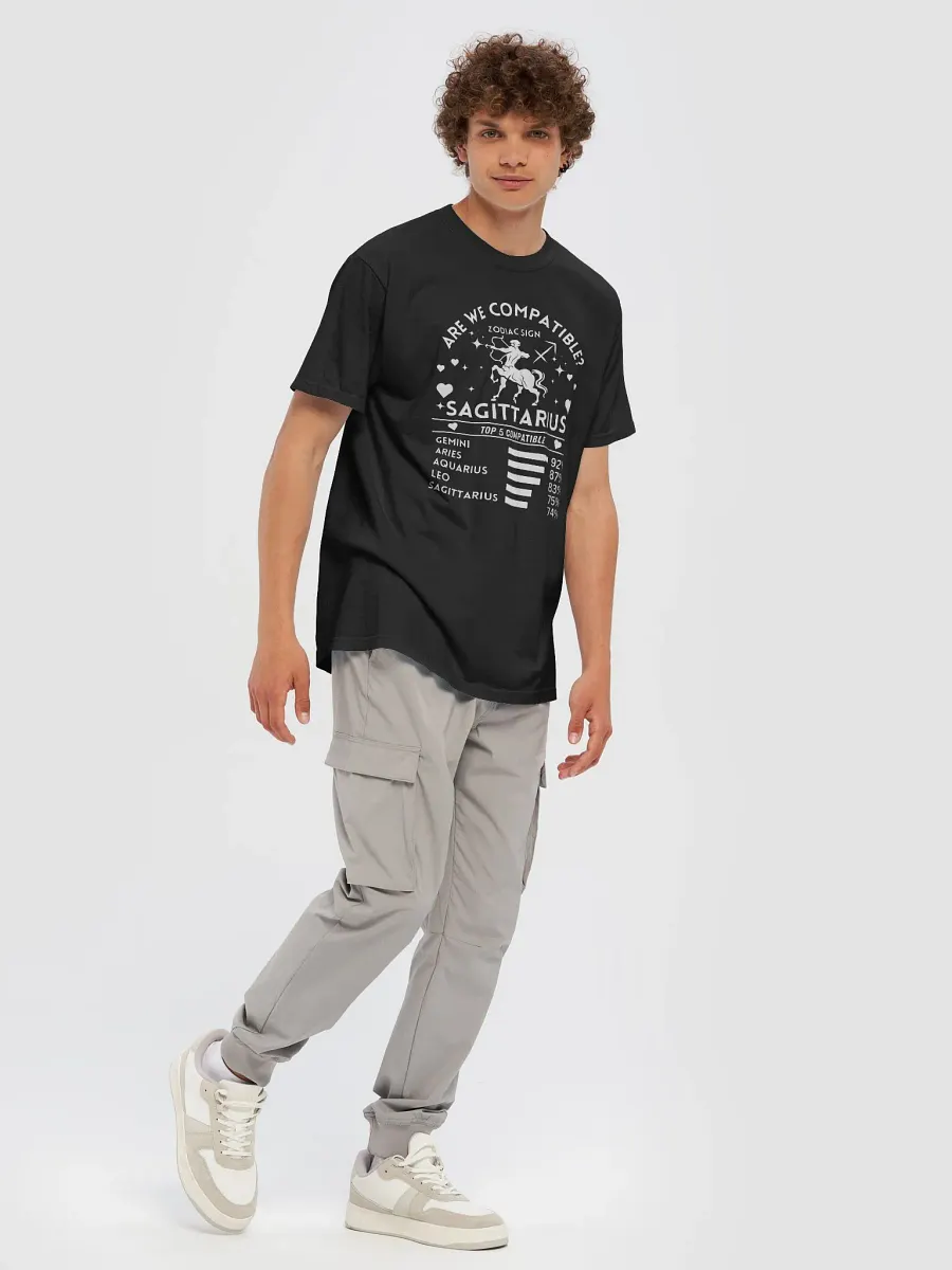 Sagittarius Zodiac Sign Romantic Compatibility T-Shirt - Dark Comfort Colors 1717 product image (6)