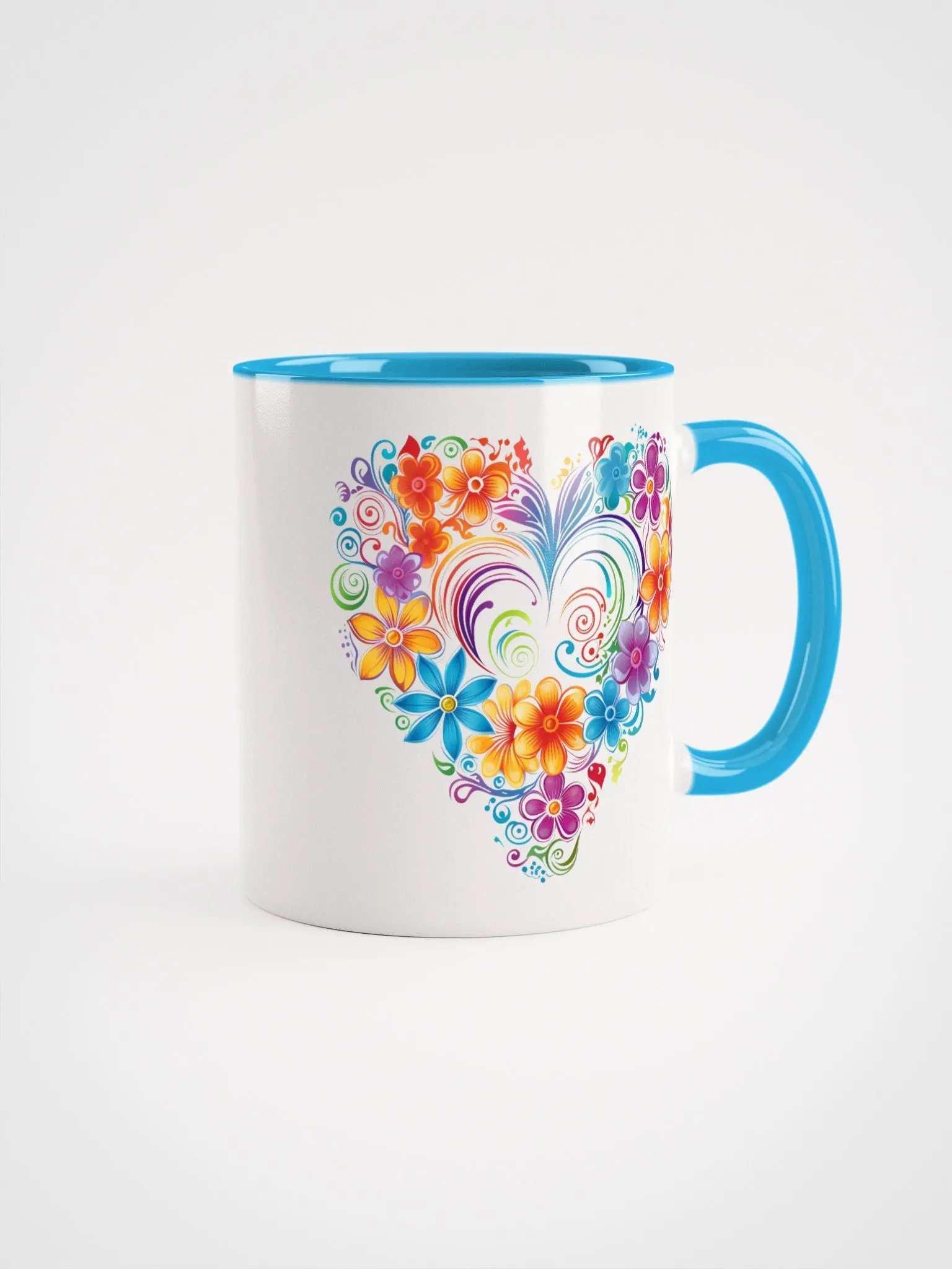 Flower Heart Rainbow of Colors Mug product image (1)