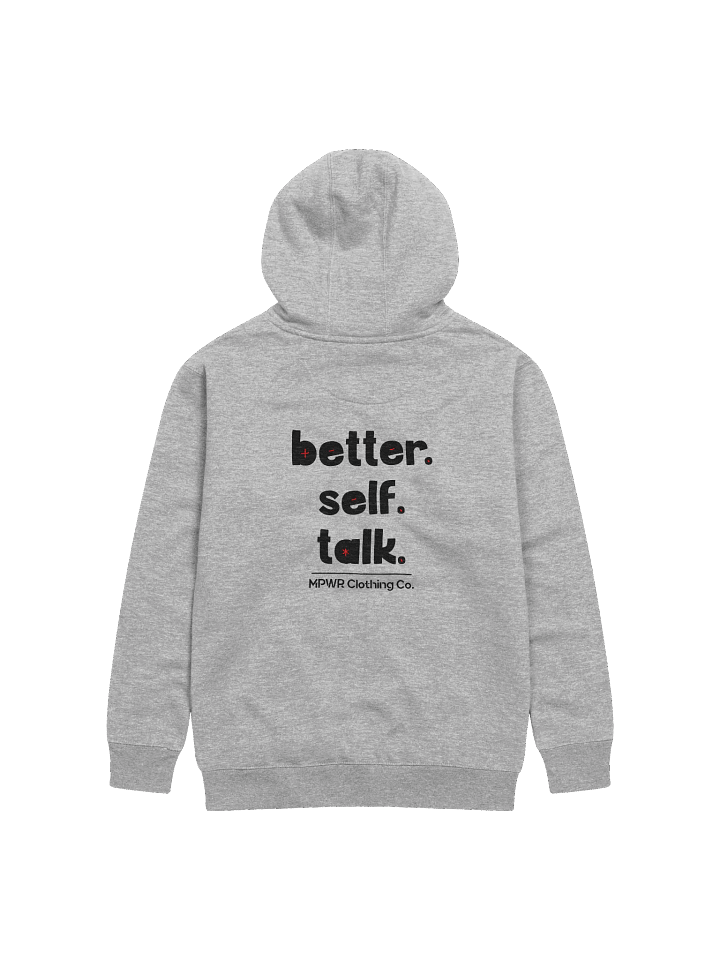 Better. Self. Talk. Hoodie (Black & Red) product image (2)