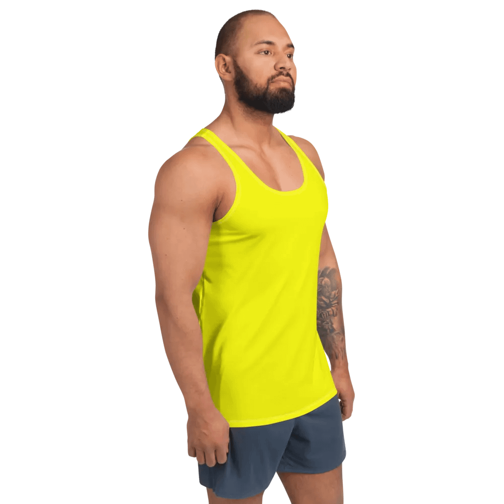 Plain Color Yellow Tank Top product image (3)