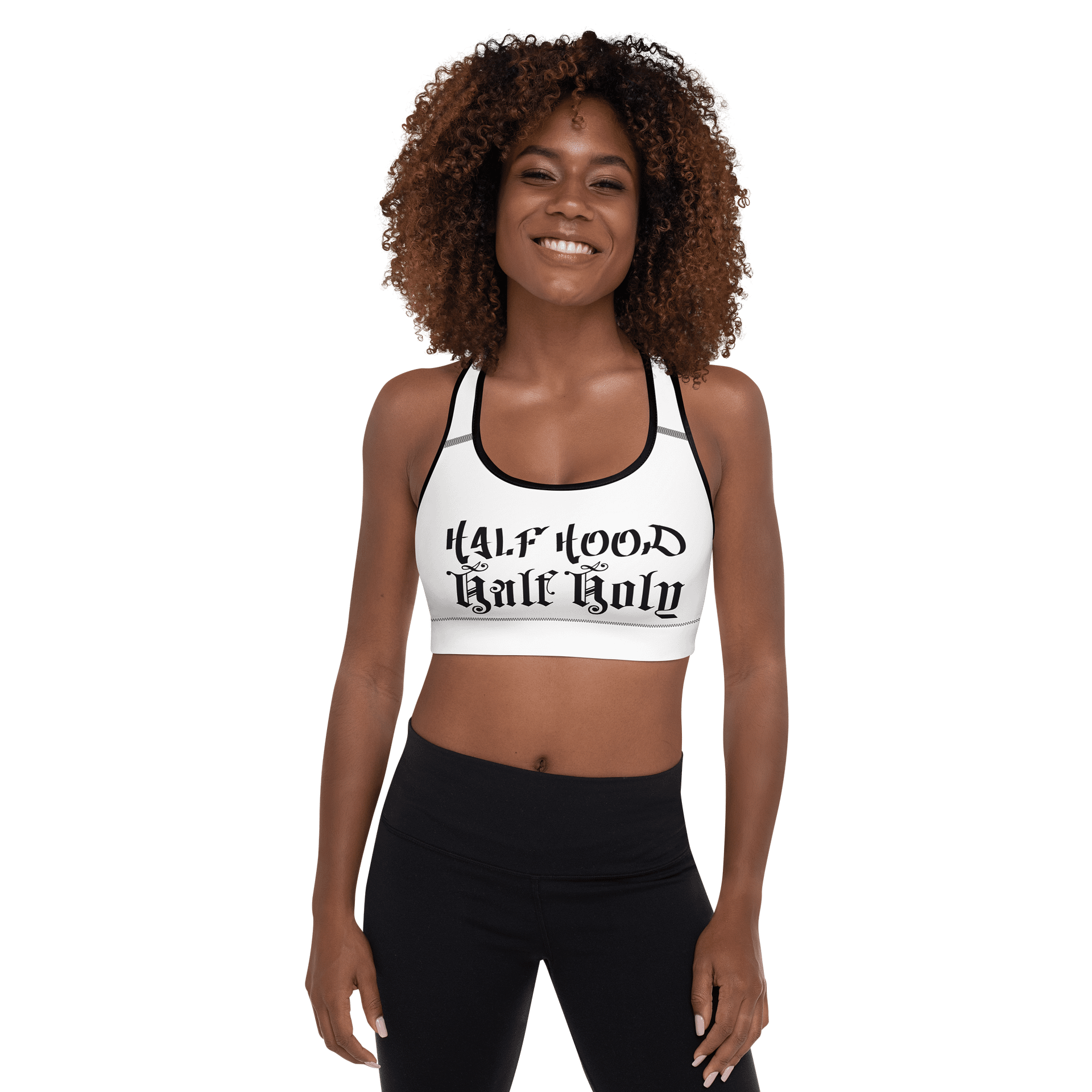 Half Hood Half Holy Padded Sports Bras product image (1)