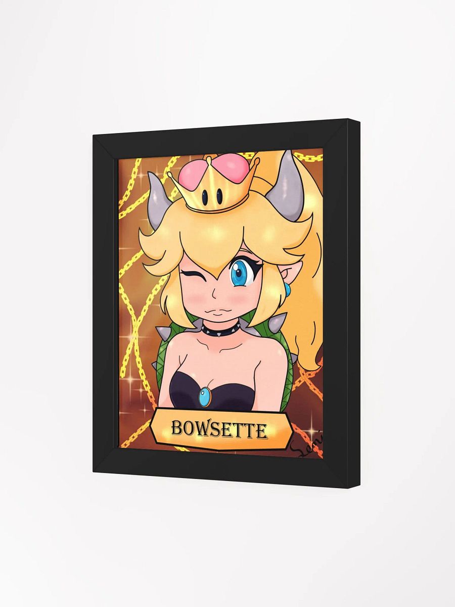 Royal Bowsette Framed Matte Poster product image (3)