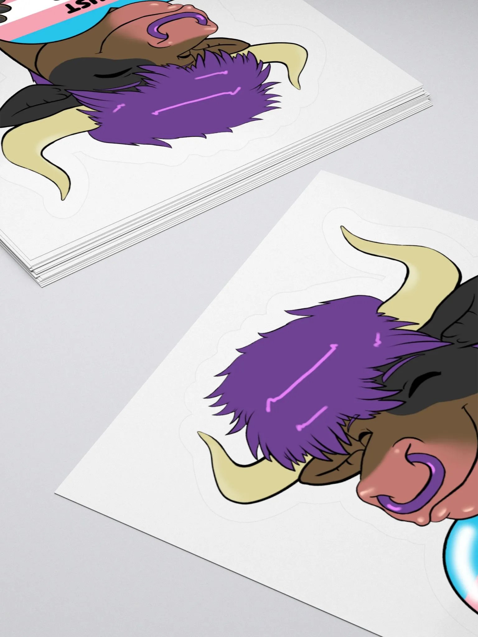 "Just Keep Fighting" Sticker product image (4)