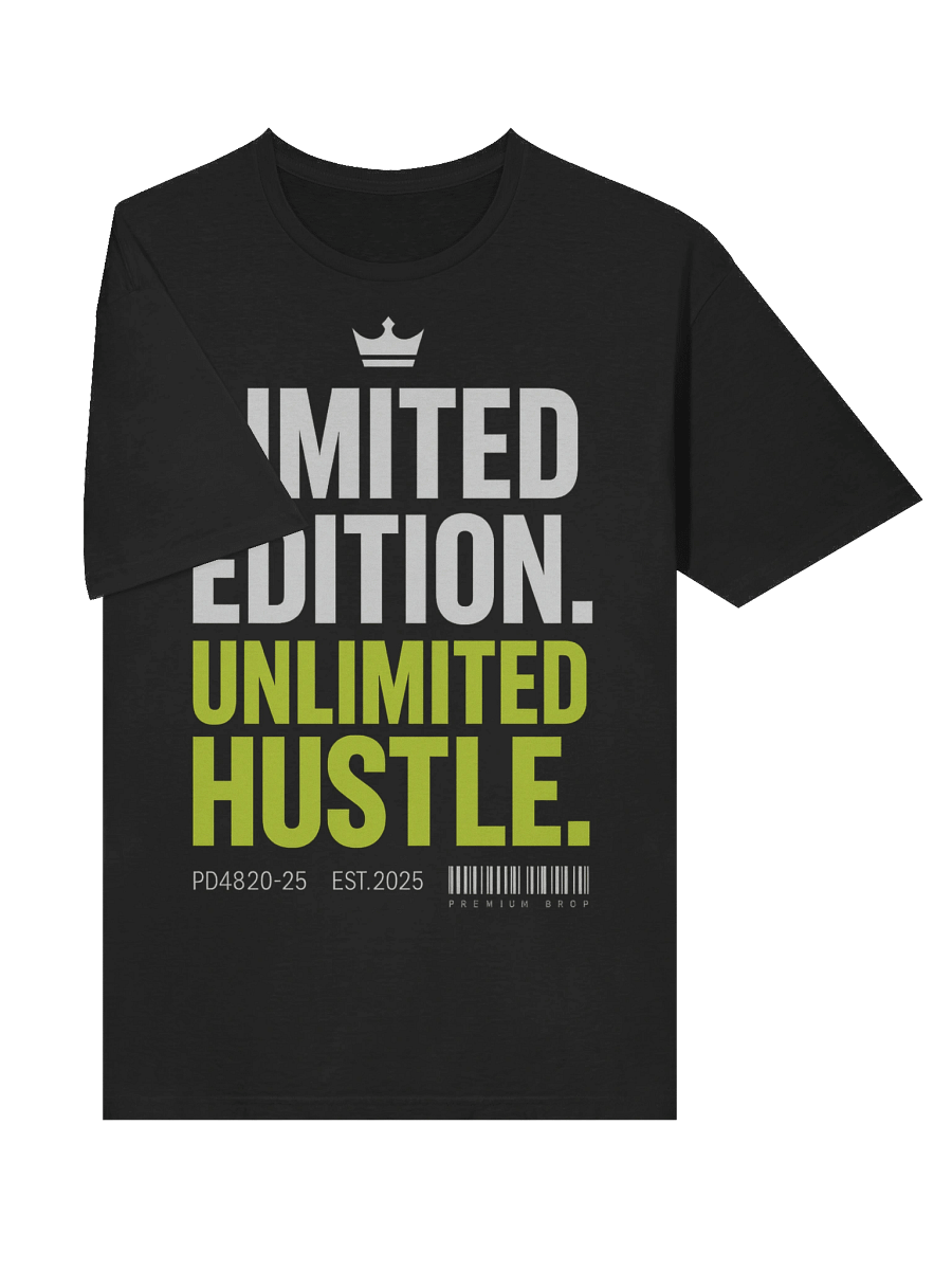 Limited Edition. Unlimited Hustle – Motivational Streetwear T-Shirt product image (5)