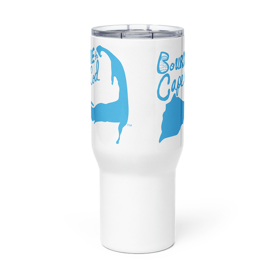 BOURNE to Cape Cod™ | Allcolor 267 | Stainless Steel Travel Mug with Handle | Insulated, Spill-Proof, Coastal Adventure Style | Blue Logo product image (5)