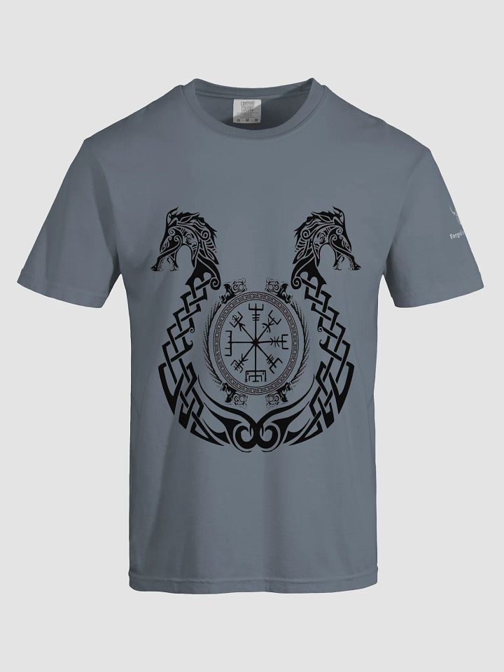 Forge Your Path – Forged In Valhalla Vegvísir Dragon T-Shirt product image (1)