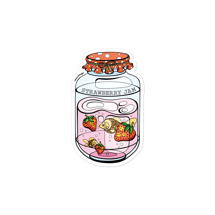 "Fantasy Strawberry Dream Jam Jar" Magnet product image (2)