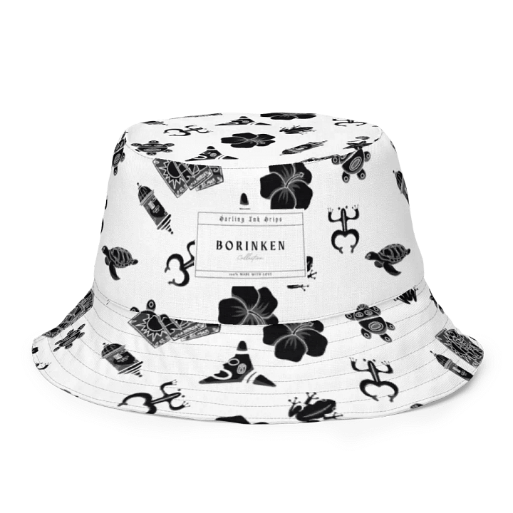 Borinken Collection Reversible Bucket Hat - Puerto Rican Tattoo-Inspired product image (1)