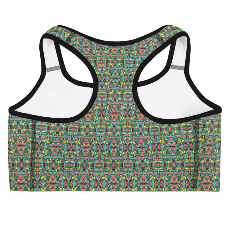 Watermelon Bloom – Customizable Sports Bra product image (3)