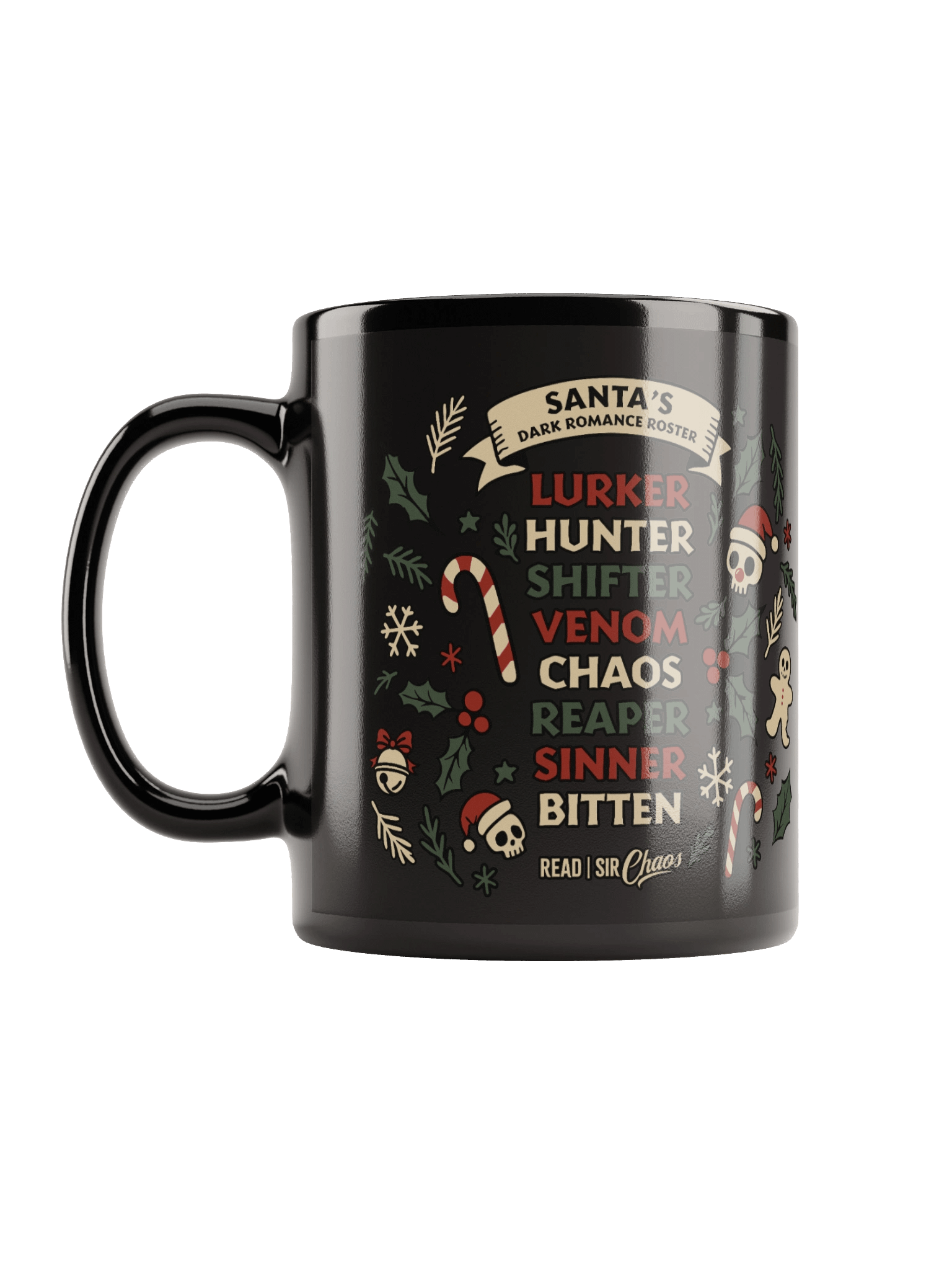 Santa's Dark Romance Roster Black Mug product image (6)