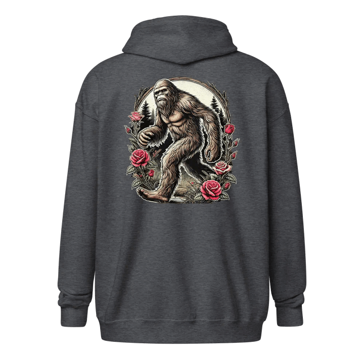 BIGFOOT AND FLOWERS ZIP HOODIE product image (1)