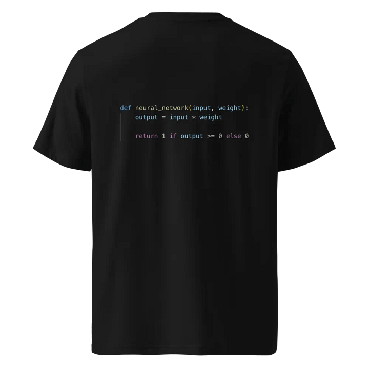 Simple neural network t-shirt - 100% cotton product image (2)