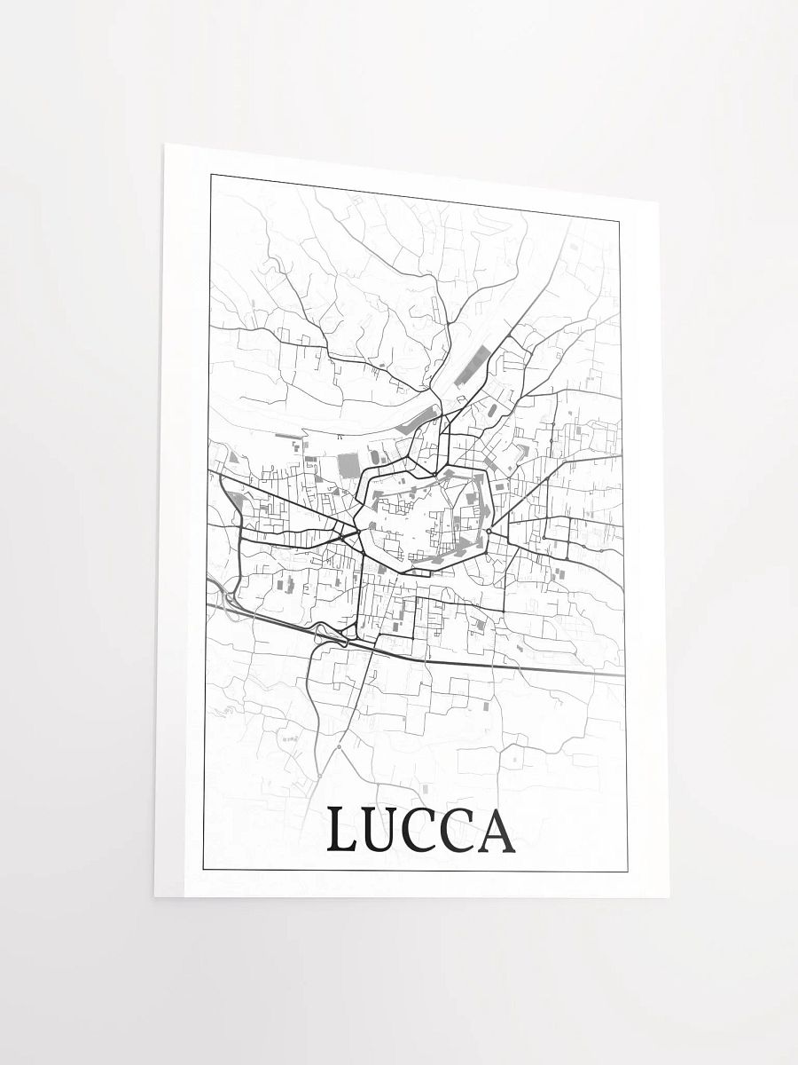Lucca, Italy, city map print product image (14)