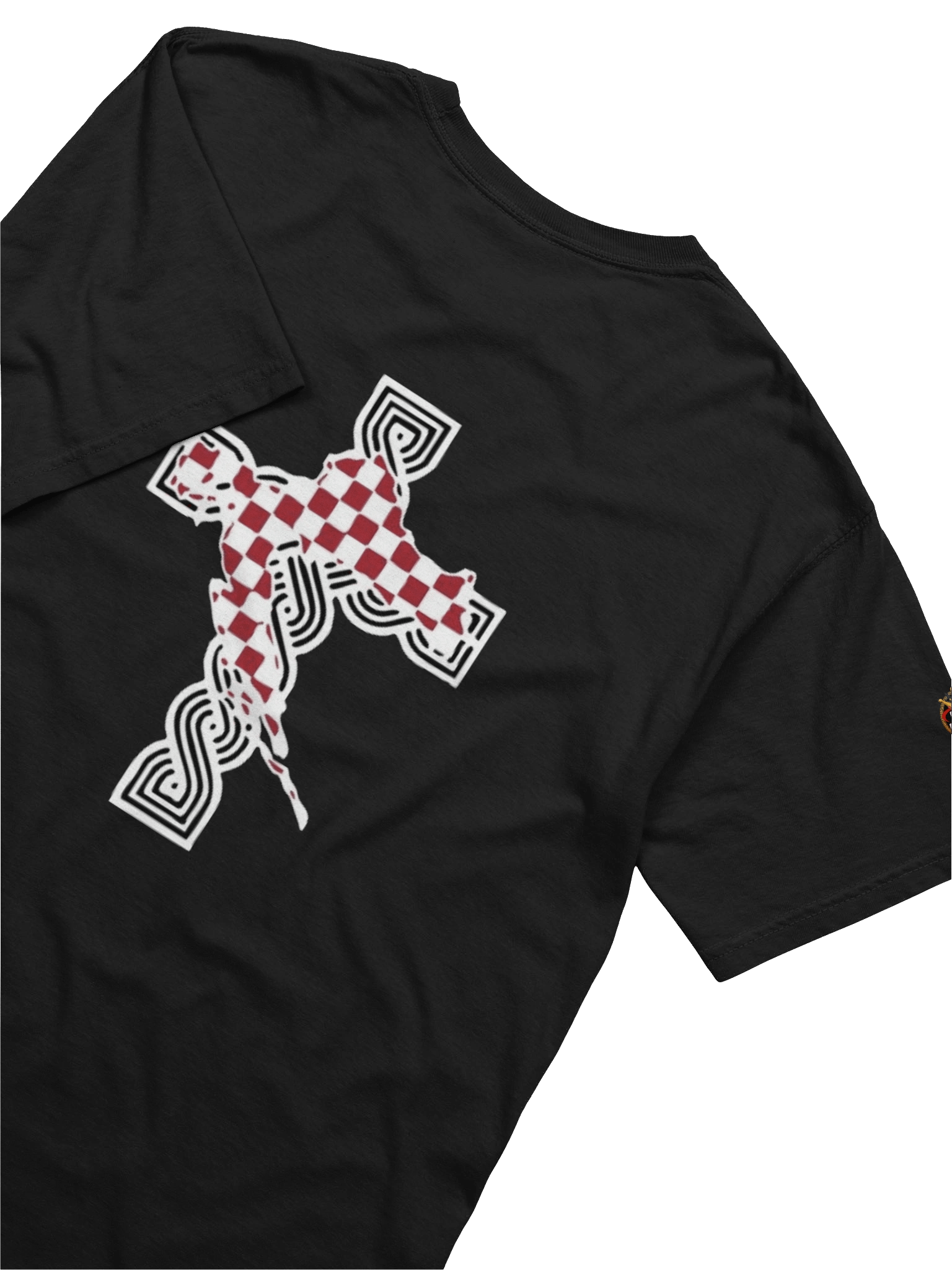 Checkered Flag Croatia Vukovar Helmet Illustration T-Shirt product image (12)