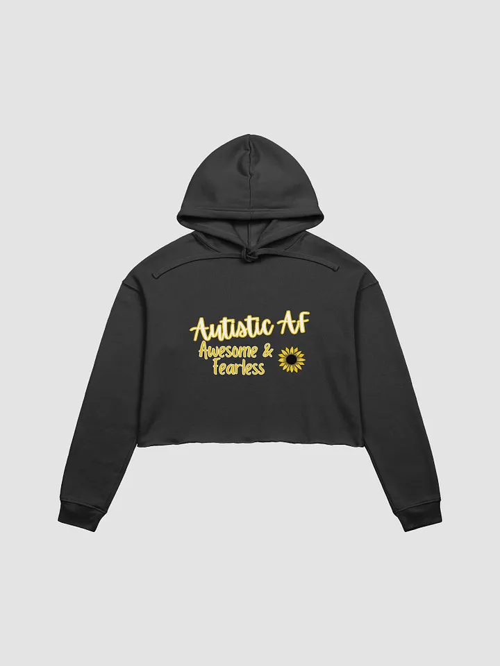 Autistic AF Sunflower Crop Hoodie product image (1)
