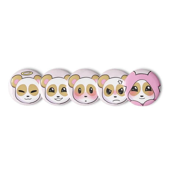 Panda Pin Set of 5 product image (1)
