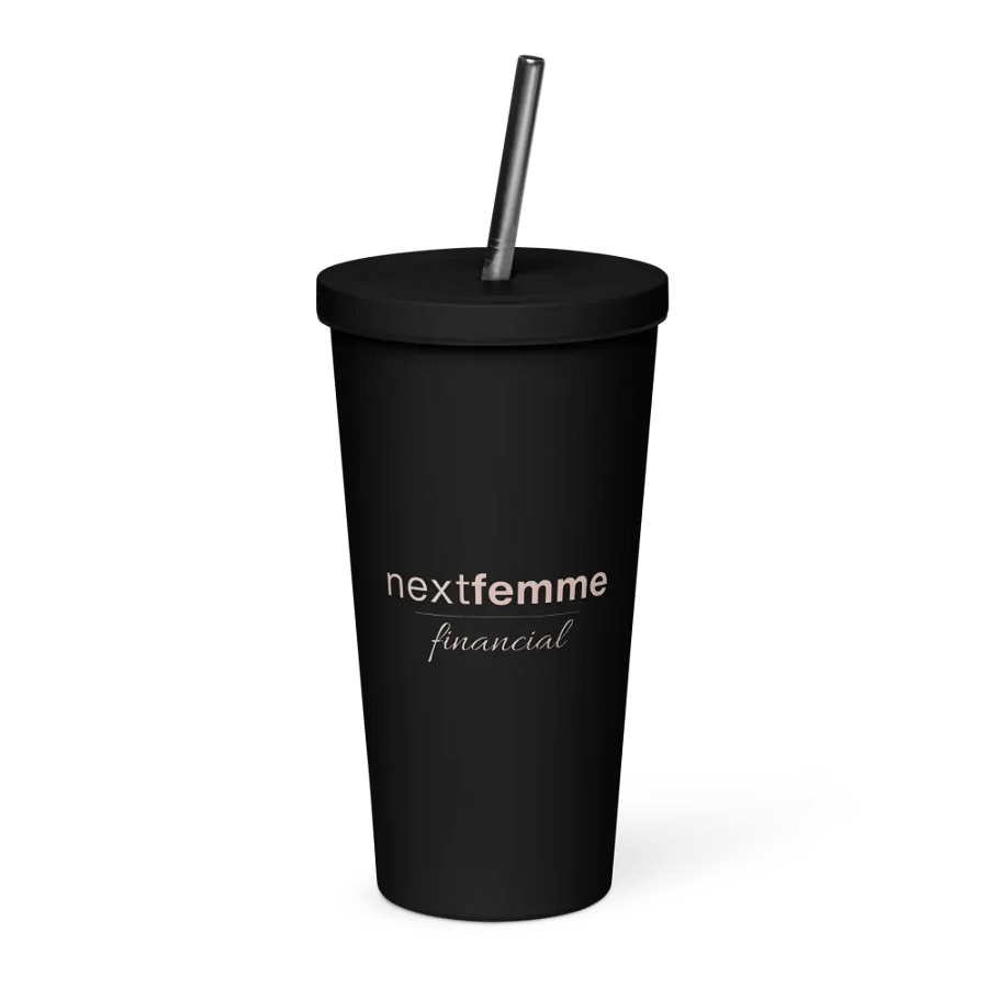 Insulated Tumbler Collection with Straw in Pink Logotype product image (1)