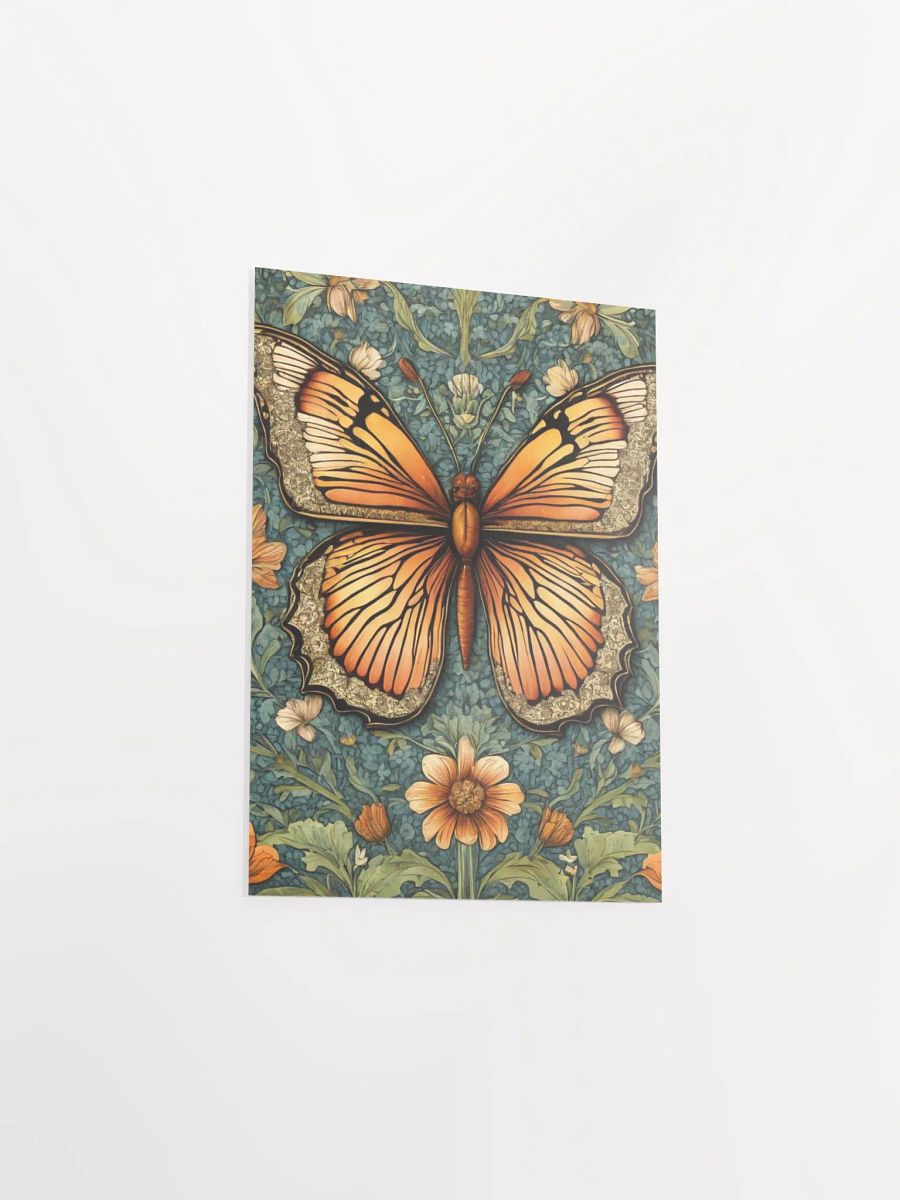 William Morris Inspired Butterfly Three Poster 5x7 inches product image (3)