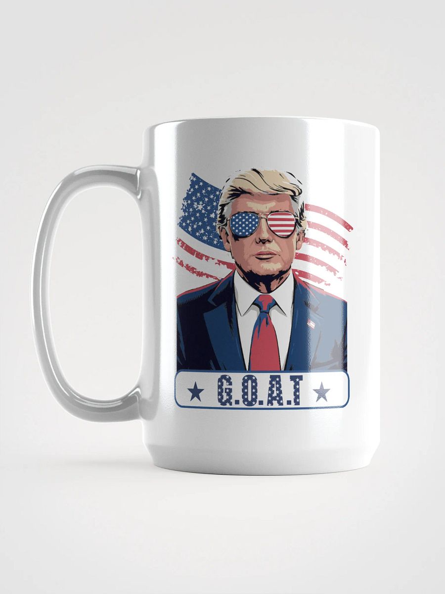 Trump GOAT – Patriotic USA Flag Sunglasses Design MUG product image (6)
