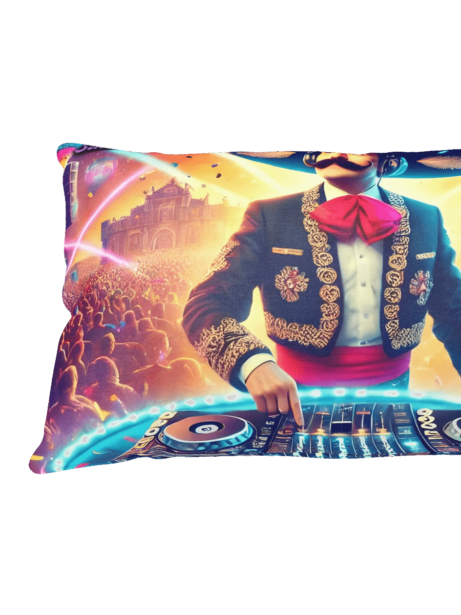 Especial Techno de marzo Album Cover Print Pillow product image (8)