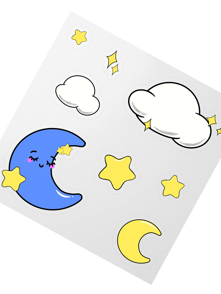 CLOUDS N STARS STICKER SHEET product image (2)