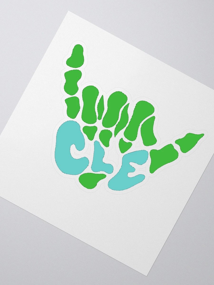 Suns Out, Bones Out Sticker (Green/Blue) product image (2)
