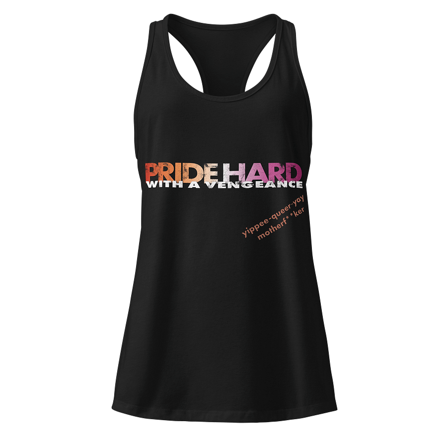 Lesbian "Pride Hard" Racerback Tank product image (1)