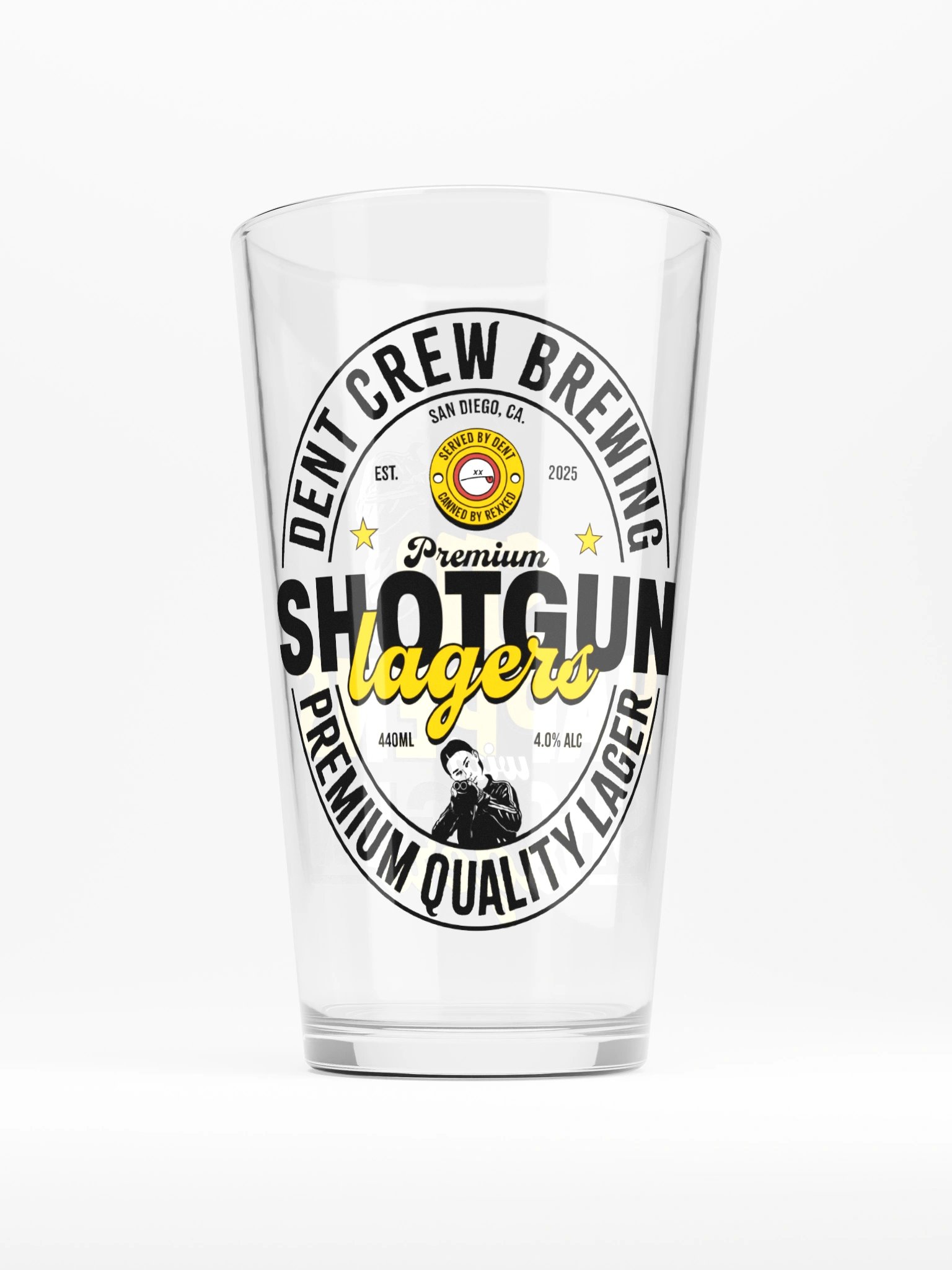 Sip Happens With Shotgun Lagers Pint Glass product image (1)