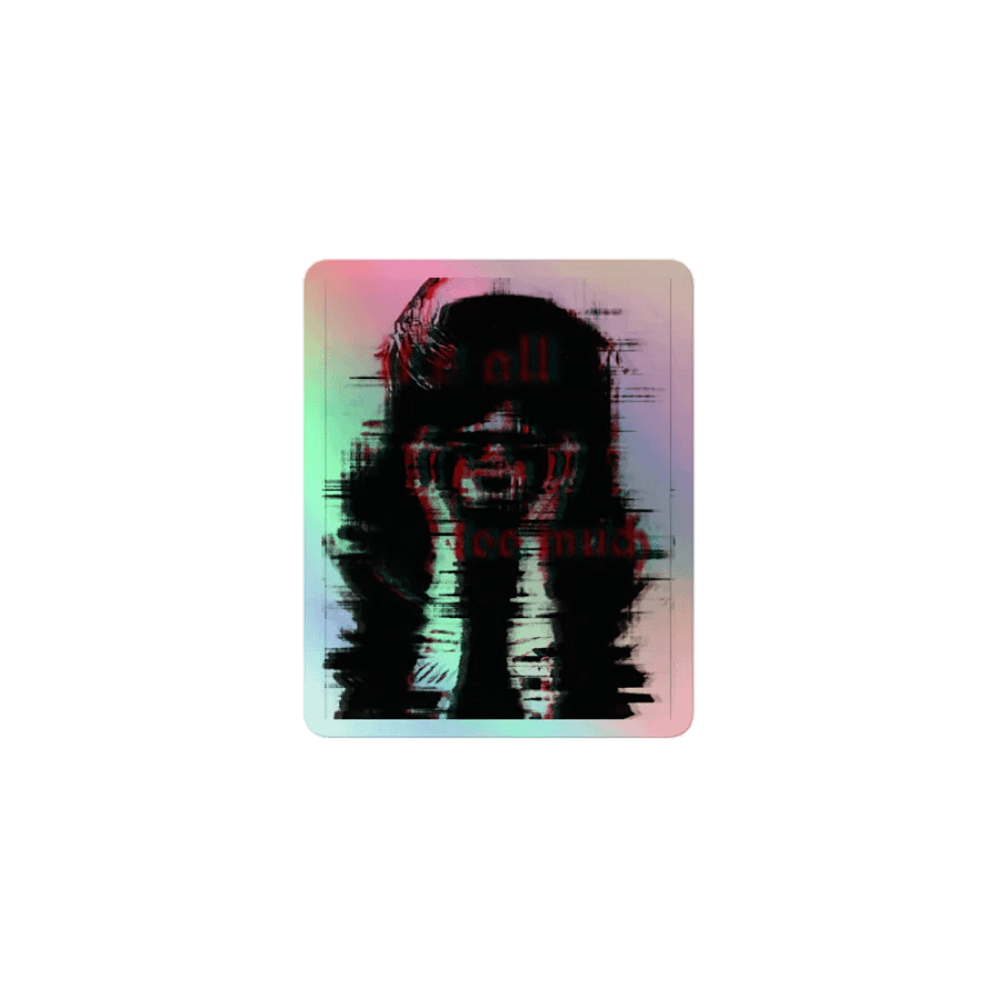 Glitch Noir Holographic Sticker Set product image (1)