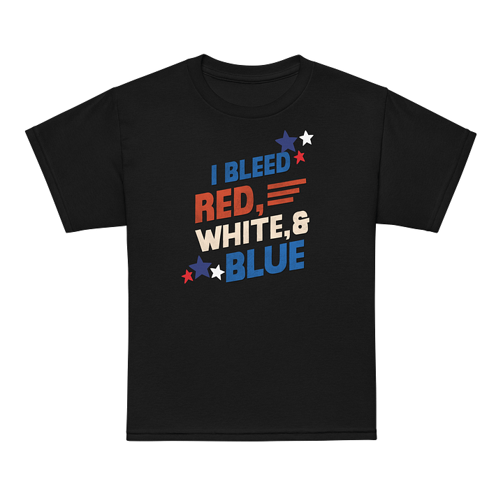BLEED RED, WHITE & BLUE Kid’s Tee product image (1)