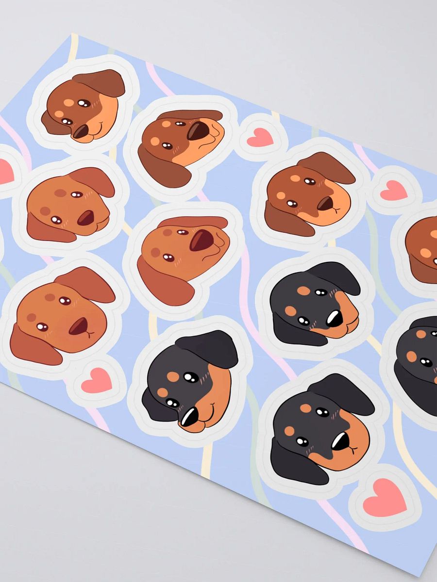 Cute Dachshund Pup Sticker Sheet product image (3)
