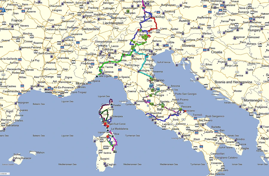17 DAYS CORSICA, SARDINIA & ITALY ON-/OFF-ROAD TOUR incl Tour Book & GPX Data product image (2)
