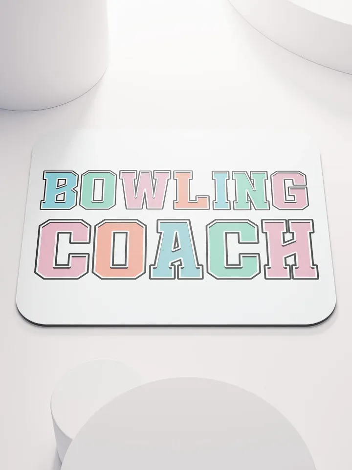 Bowling Coach Colorful Mouse Pad product image (2)