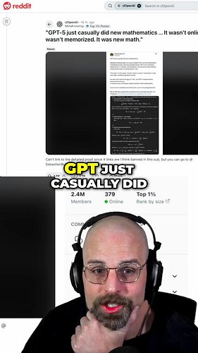 GPT-5 just casually invented new math! It reasoned for 17 minutes and solved an open problem, improving the known bound. What...