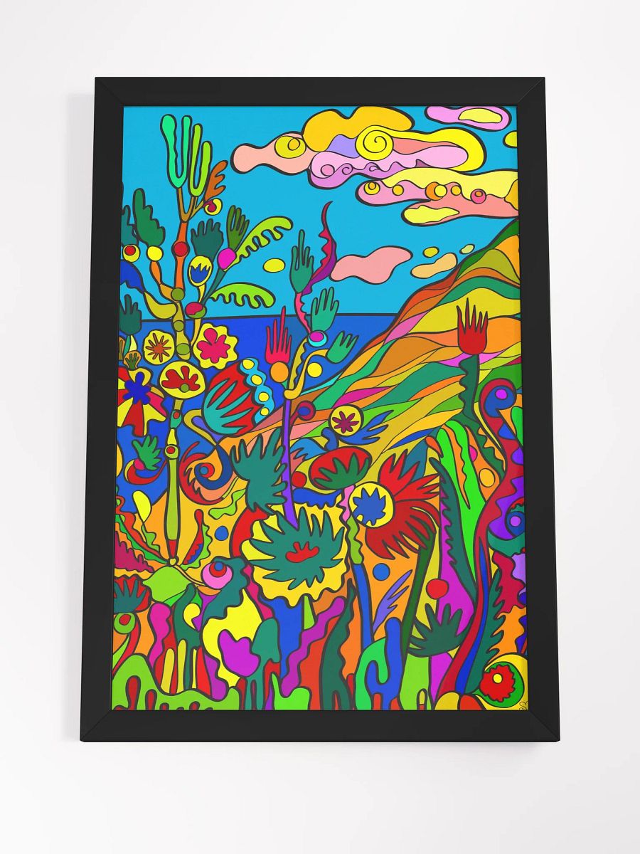 Whimsical Wonderland Framed Poster - Tropical Seashore product image (24)