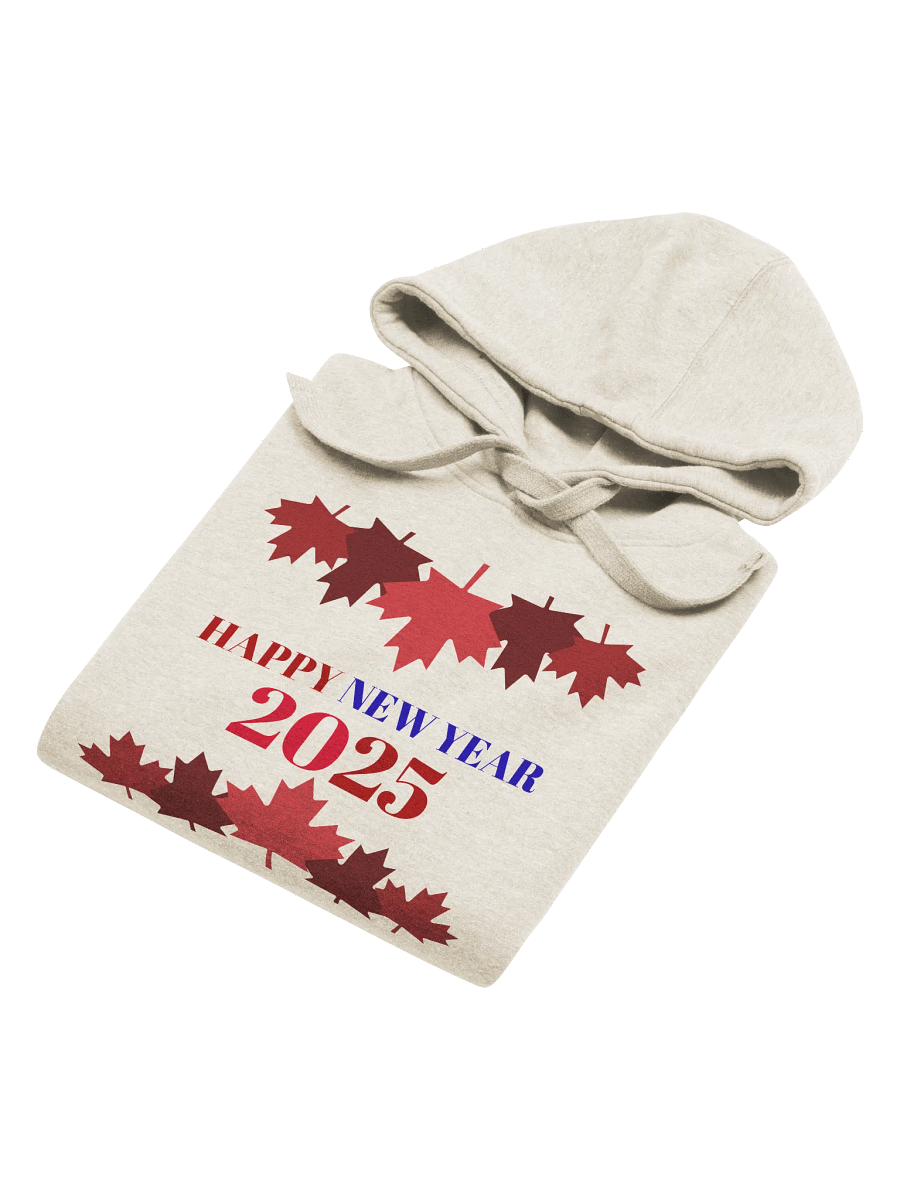 Maple Leaf Happy New 2025 Year Unisex Hoodie product image (28)