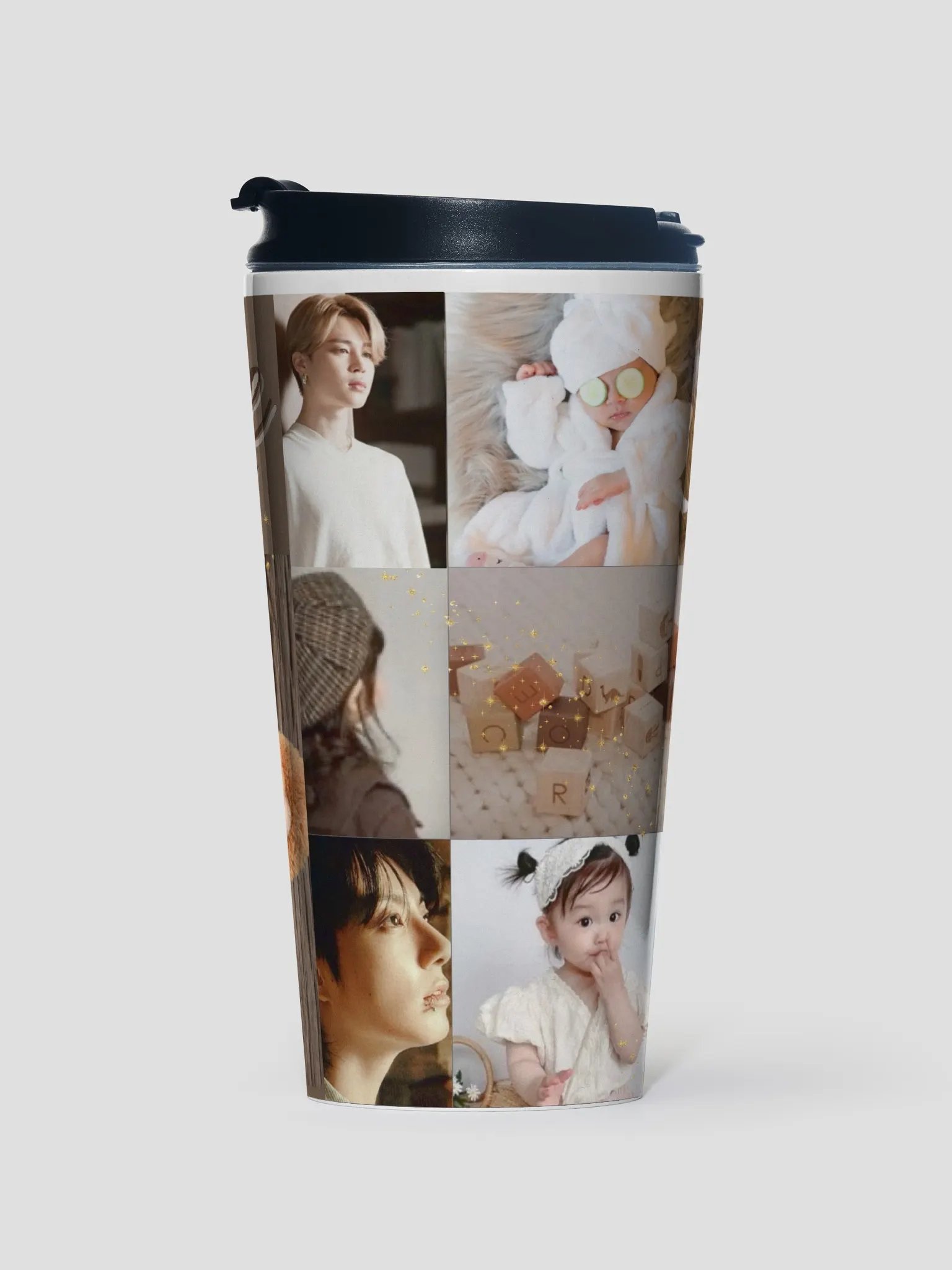 Jade Teddy Collage Stainless Steel Travel Mug product image (1)