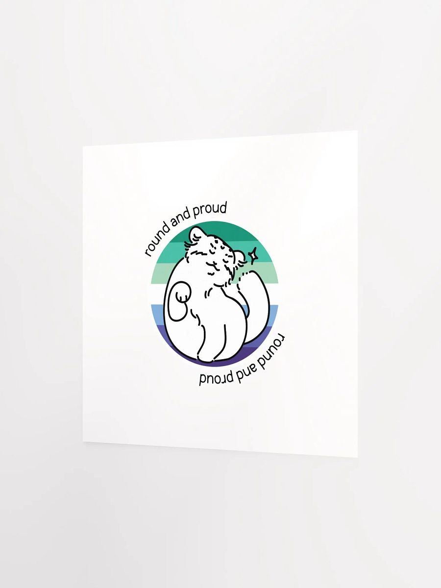 Round and Proud Manul Gay MLM Version - Matte Poster product image (2)