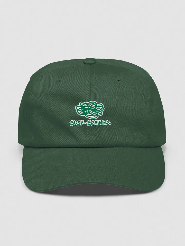 BUSY-BRAINED (forest + white lined design) classic dad hat product image (41)