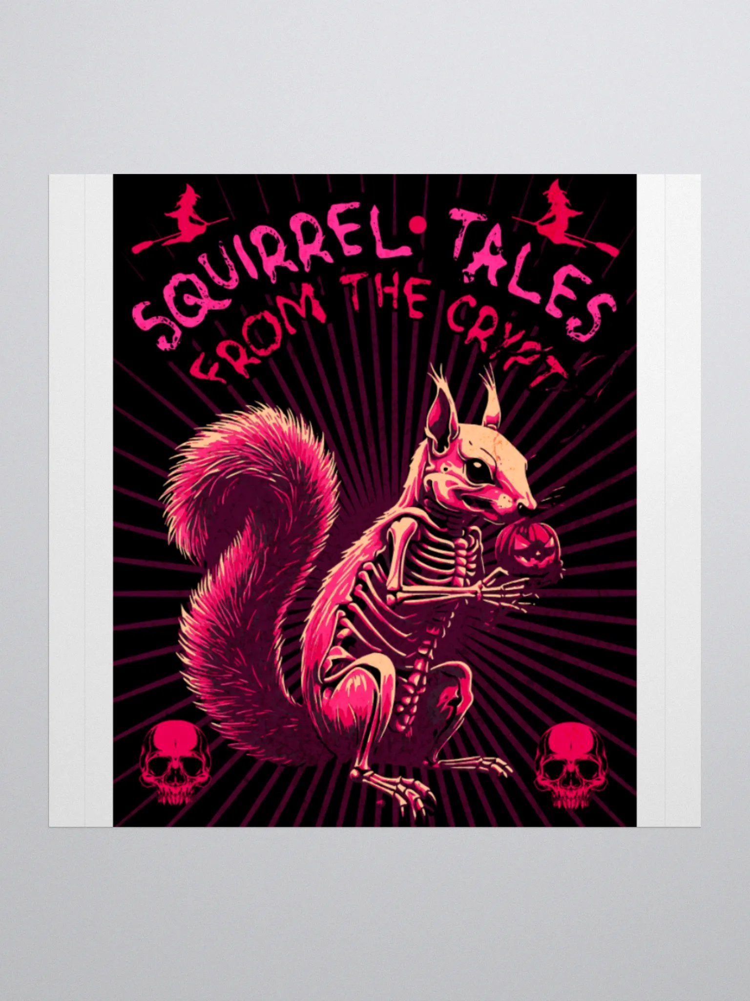Skeletal Squirrel Kiss-Cut Stickers product image (2)