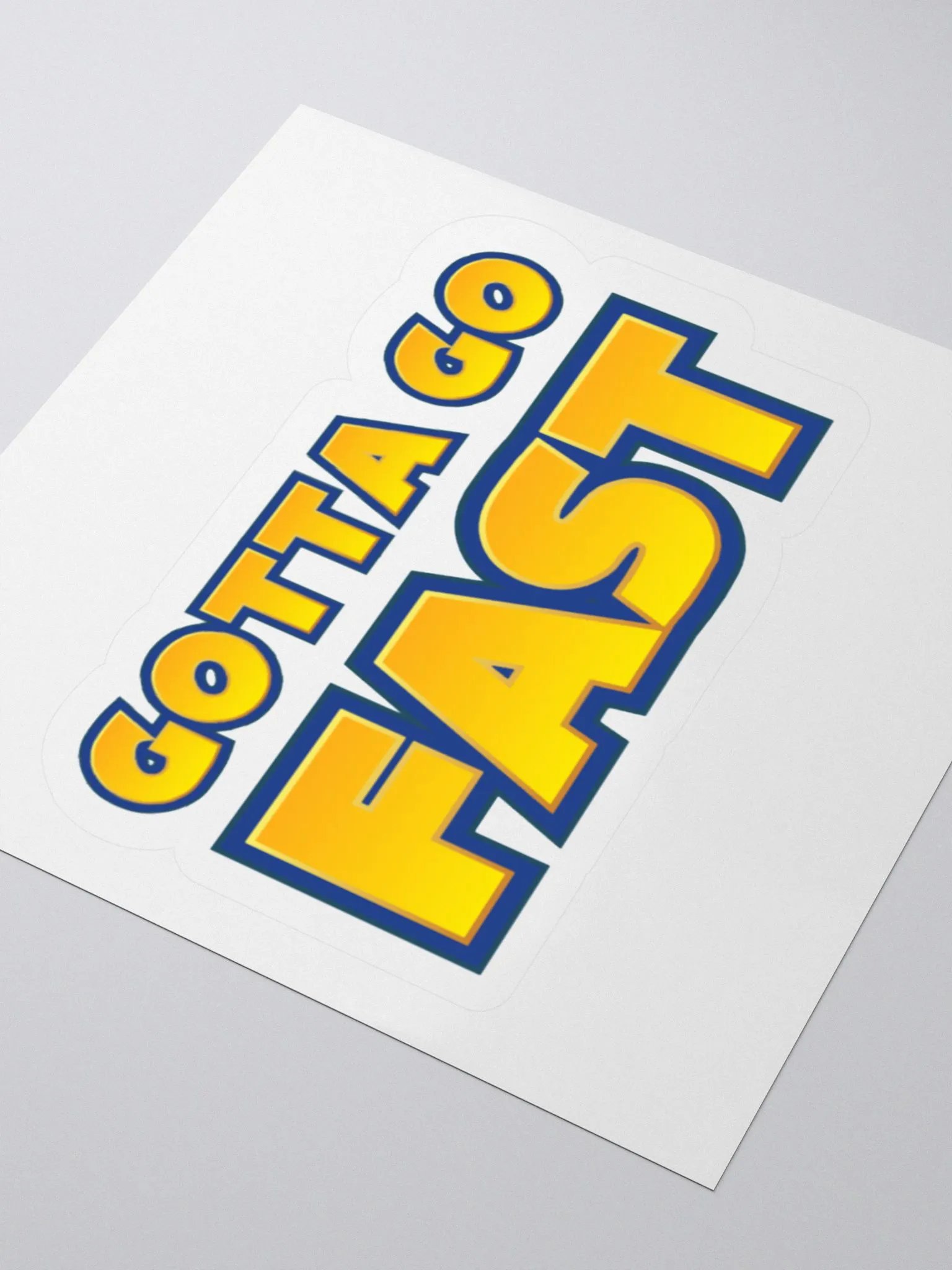 Gotta go fast sticker product image (3)