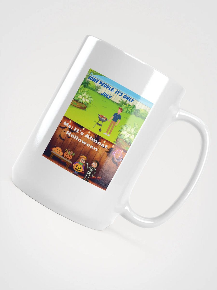 Summer vs Halloween Mug 15 oz product image (4)