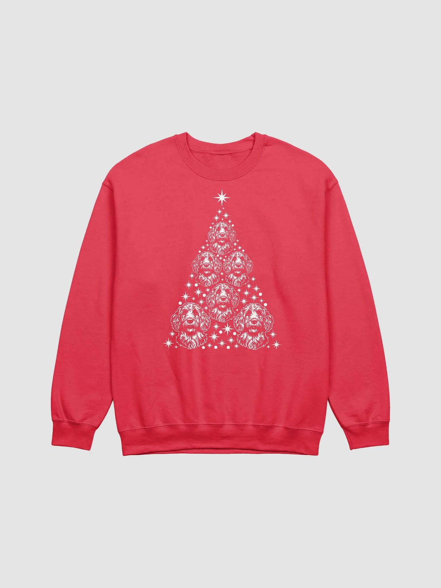 Labradoodle/Golden Doodle Christmas Tree Sweatshirt Design for Doodle Paw-rents product image (23)