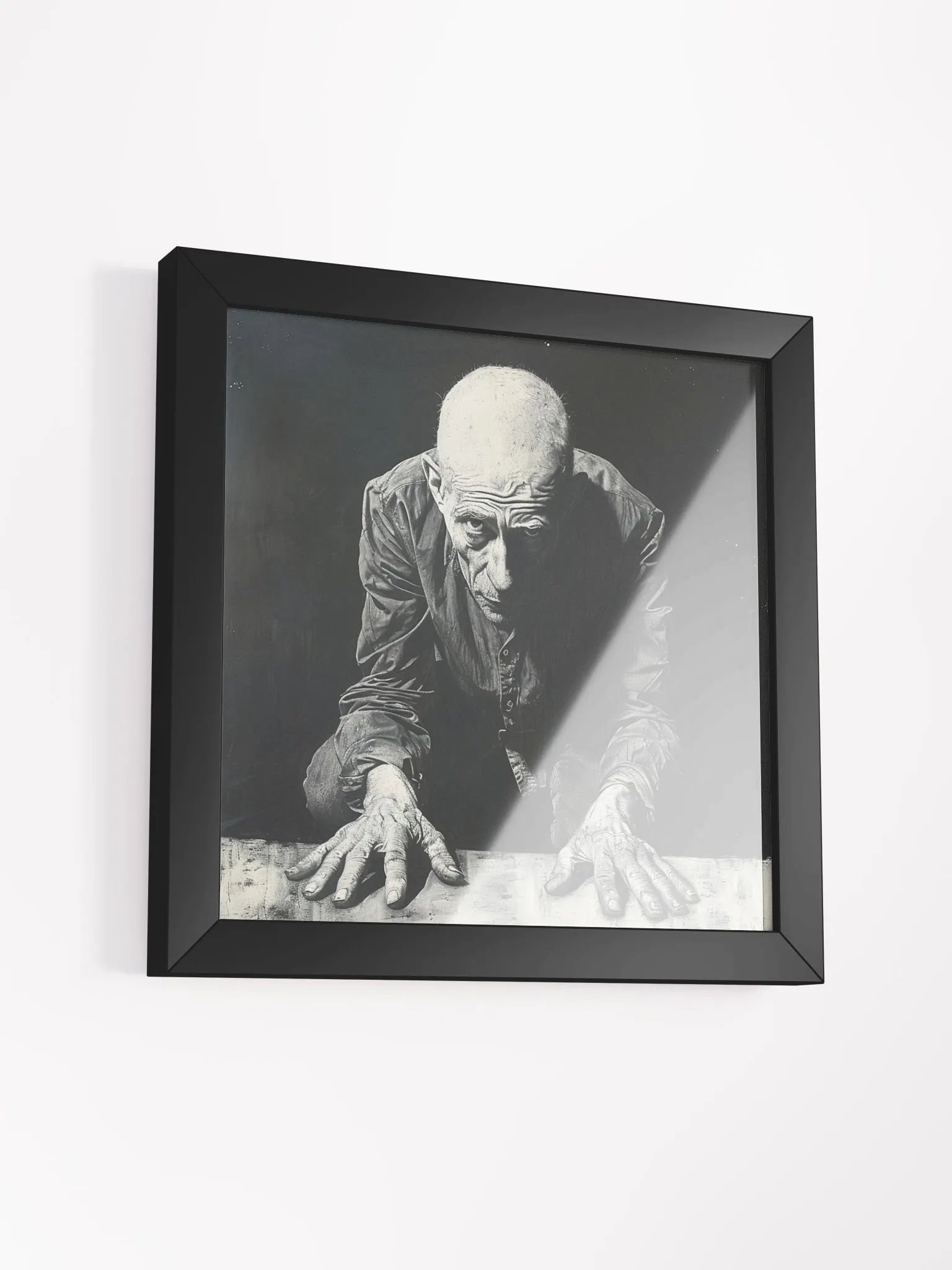 Prisoner of Life Black and White Framed Wall Art product image (3)