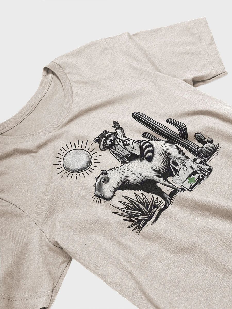 Retro Raccoon and Capybara Rescue T-Shirt, Animal Rescue Tee, Wildlife Helper Gift, Wildlife Rescue Rehabber T-Shirt product image (3)