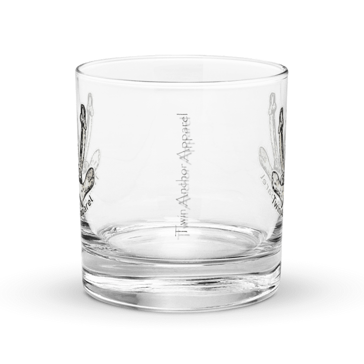 Twin Anchor Logo Rocks Glass 10.5oz product image (2)