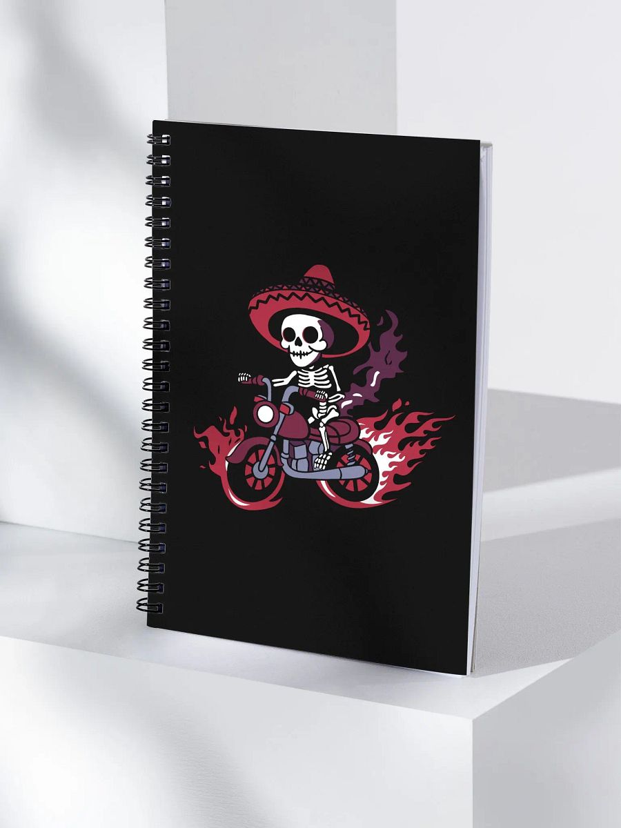 Bone to be Wild Dotted Spiral Notebook product image (3)
