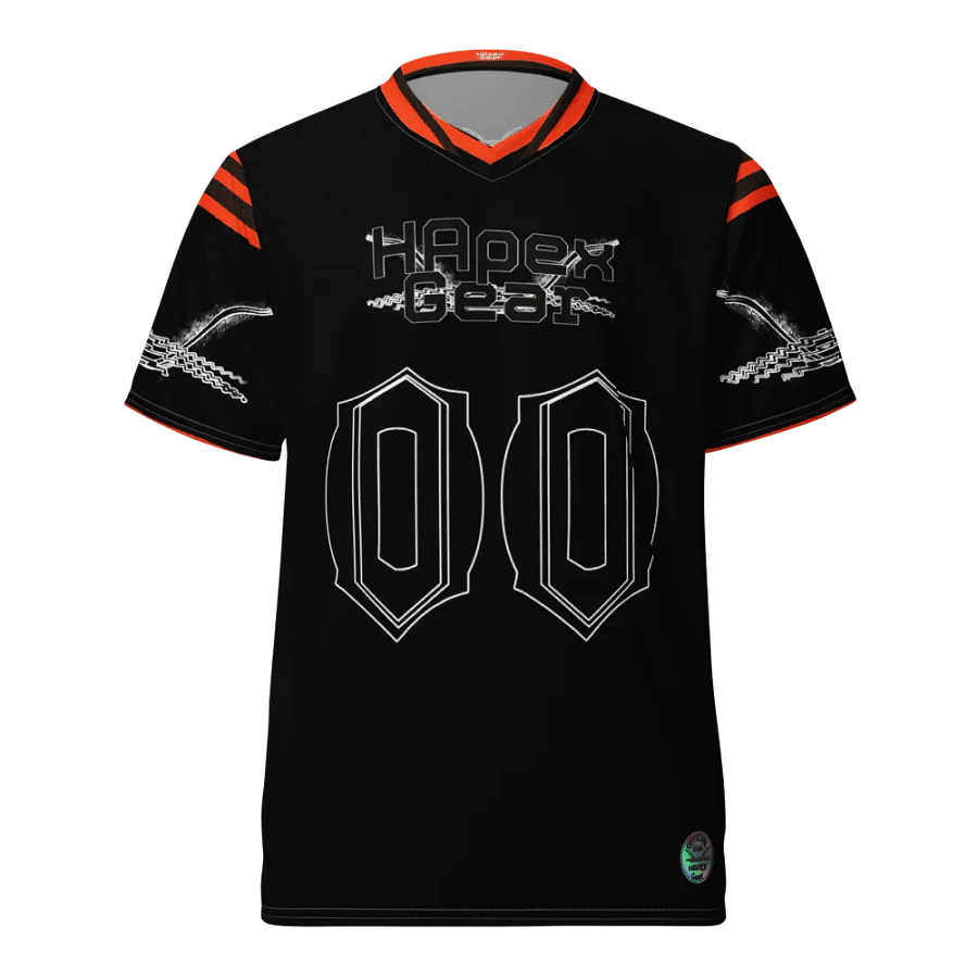 Dieter - Black - Recycled Unisex Sports Jersey - Black HApex Gear Black Logo product image (3)