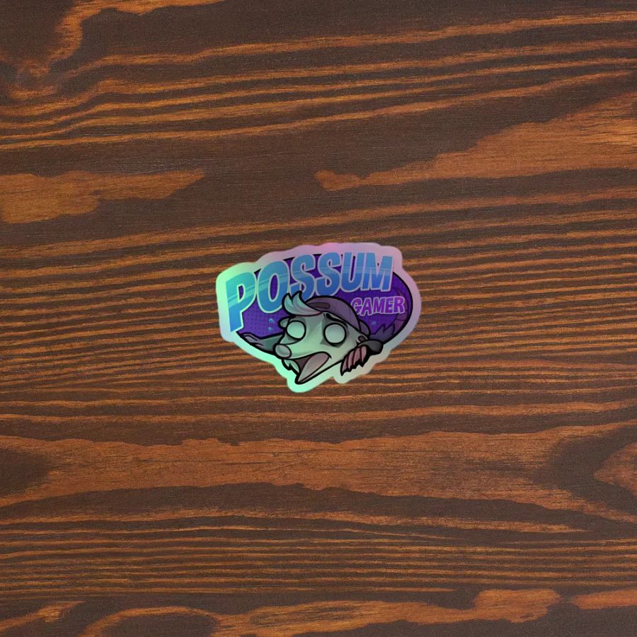 Possum Gamer Holographic Sticker product image (5)